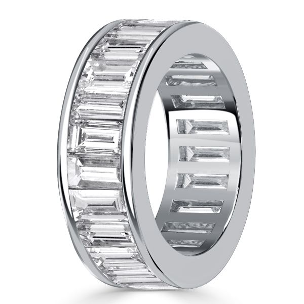 Daphne | Channel Setting Baguette Cut Eternity Wedding Band