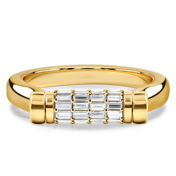 Madalyn | Unique Baguette Cut Flip Ring Anniversary Band For Women