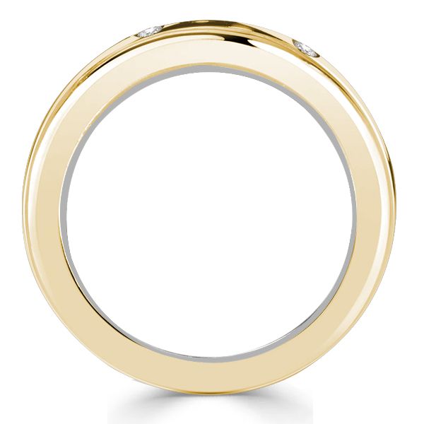 Quinn | Unique Double Band Ring White Sapphire Bands Anniversary