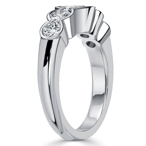Stevie | Bezel Set Five Stone Engagement Ring Promise Ring