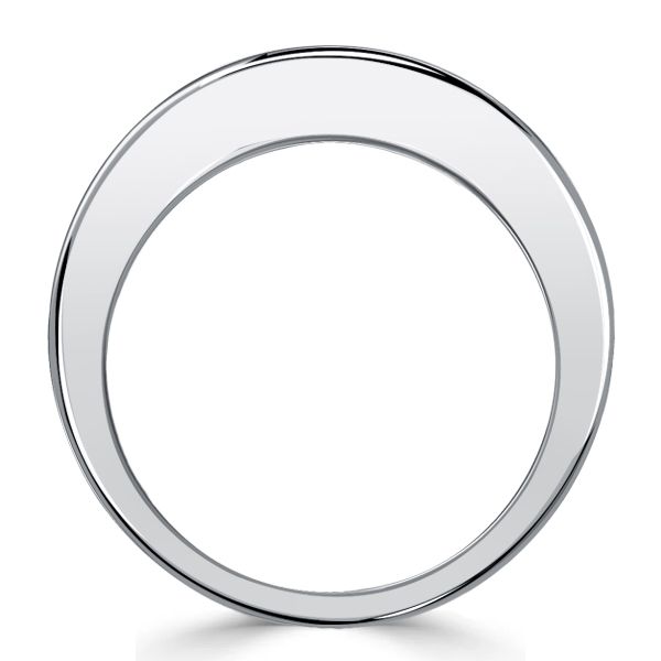 Arya | Princess Cut Blue Sapphire Band Ring Half Eternity Band
