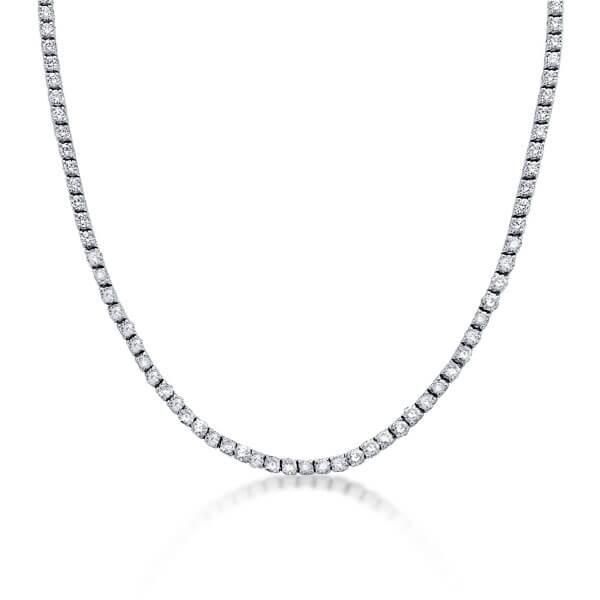 Nyomi | Classic Created White Sapphire Tennis Necklace