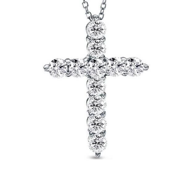 Lara | Cross Necklace Pendant Necklace For Women Silver Necklace
