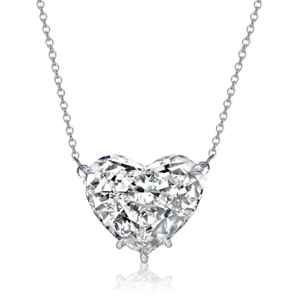 Brynleigh | Heart Cut Pendant Necklace For Women In Sterling Silver