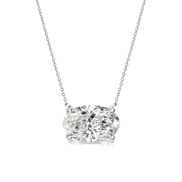 Luz | Golden Oval Cut Pendant Necklace