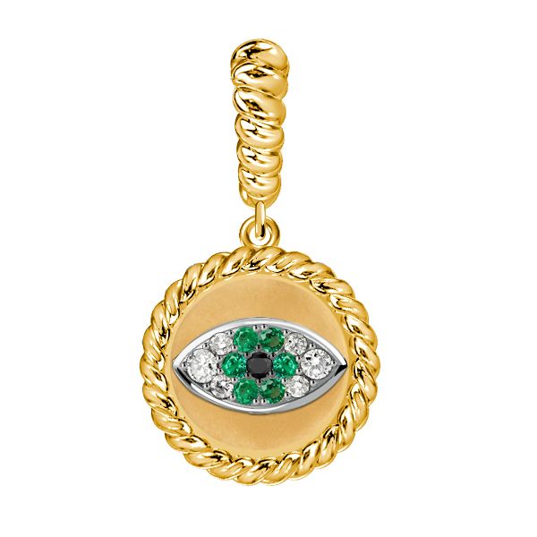 Jaycee | Emerald Evil Eye Necklace For Women Golden Necklace