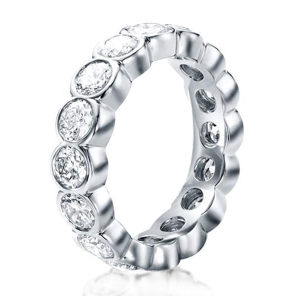 Astrid | Bezel Setting Wedding Band Eternity Wedding Band For Women