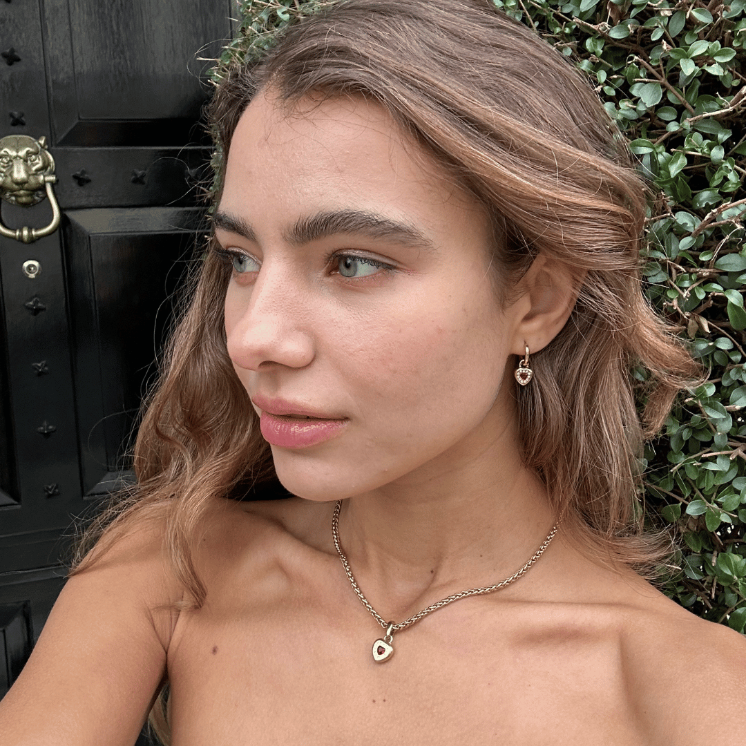 Hazel | Heart Drop Earrings
