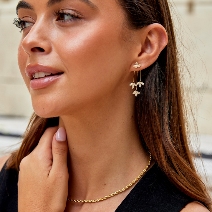 Raya | Elegant Waterfall Earrings