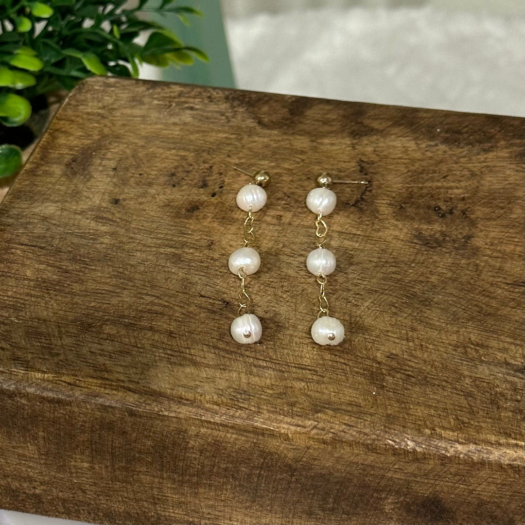 Noah | Three Wishes Pearl Dangle Earrings
