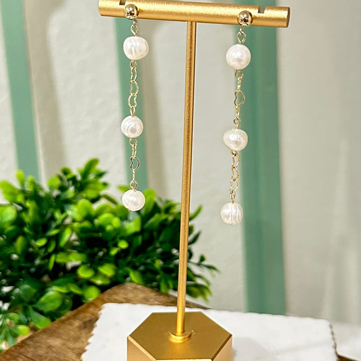 Noah | Three Wishes Pearl Dangle Earrings