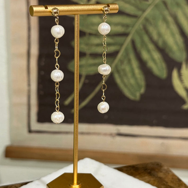 Noah | Three Wishes Pearl Dangle Earrings