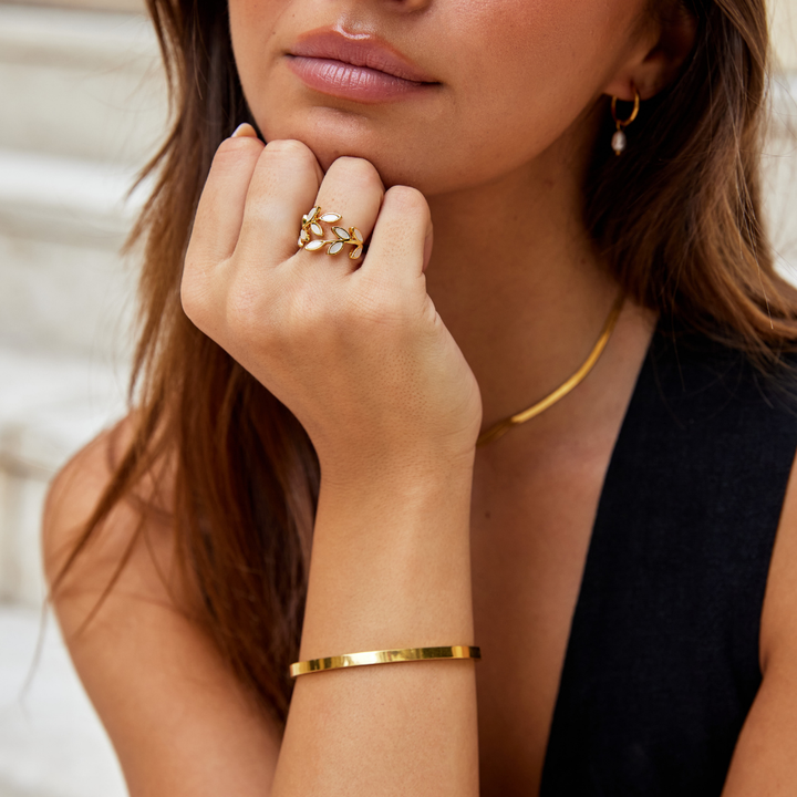 Ryleigh | Serene - Gold Leaf Ring