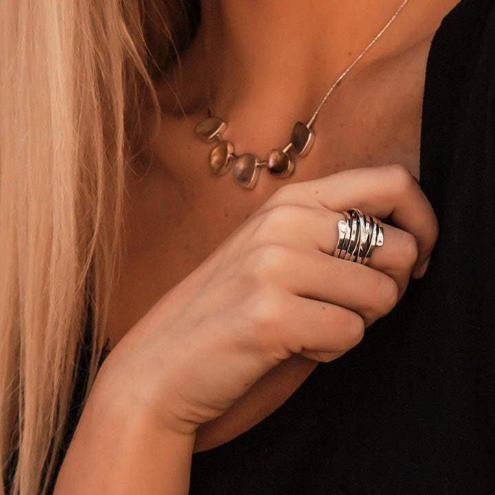 Sutton | Vintage Thick Layer Silver Ring