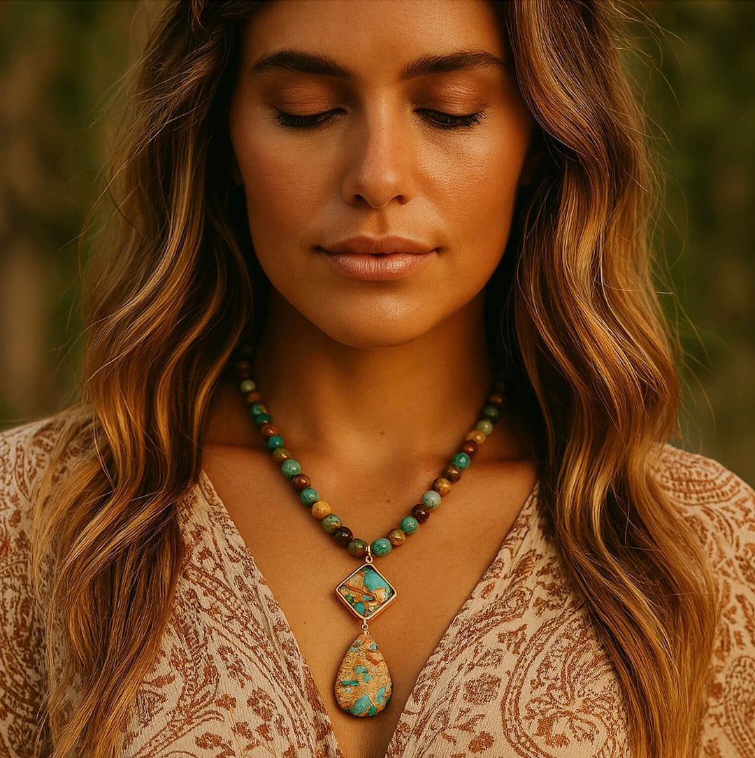 Fiona | Intense Jasper Spiritual Necklace