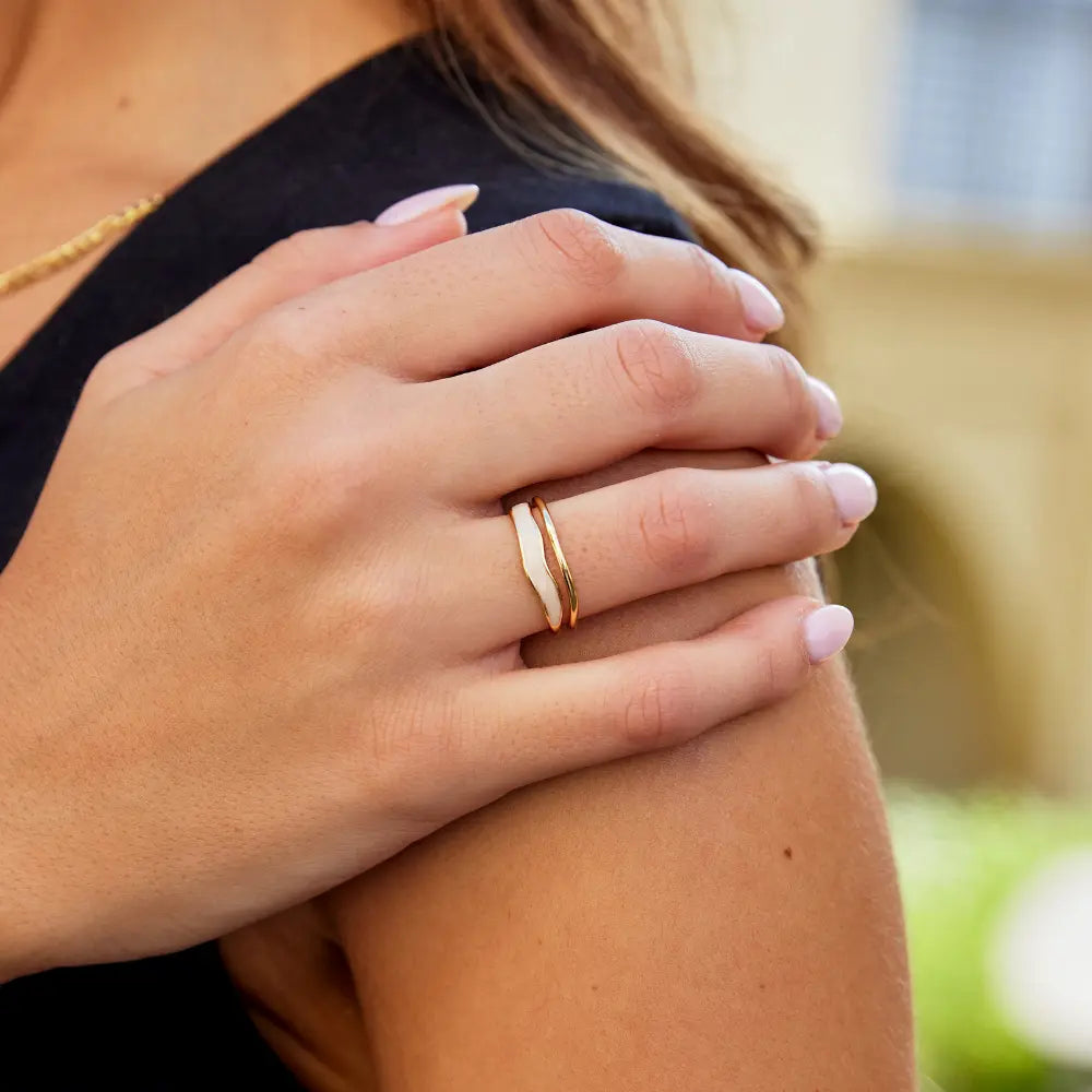 Rosemary | Hope - Layered Ring