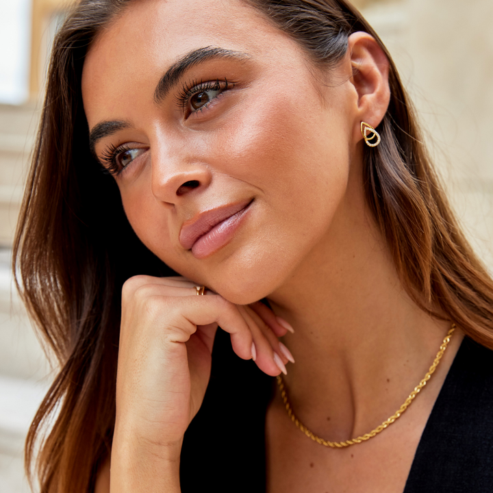 Lindsey | Lin Teardrop Link Earrings