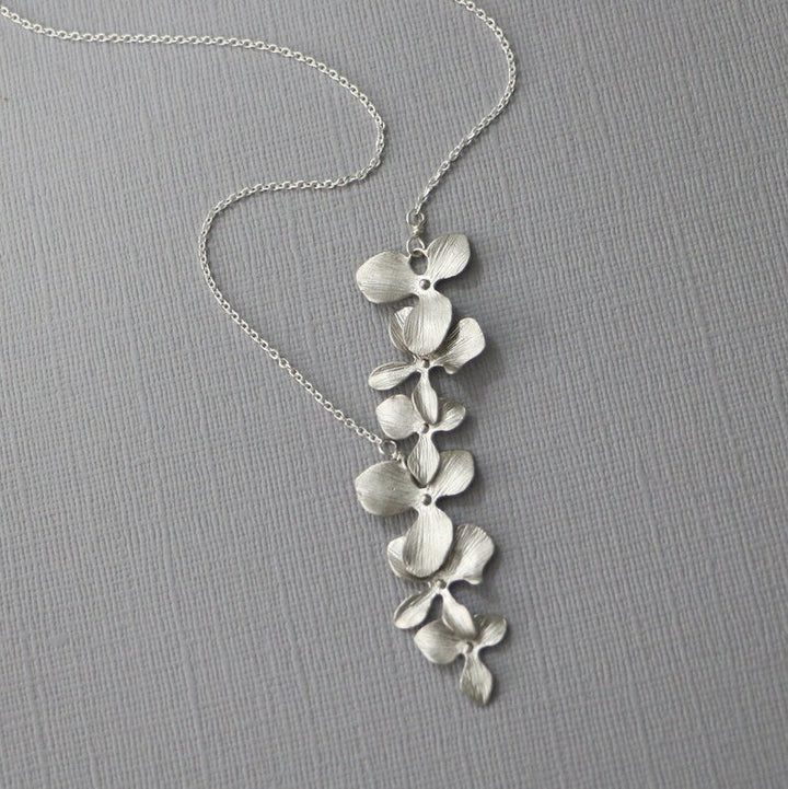 Sadie | Vintage Floral Silver Necklace