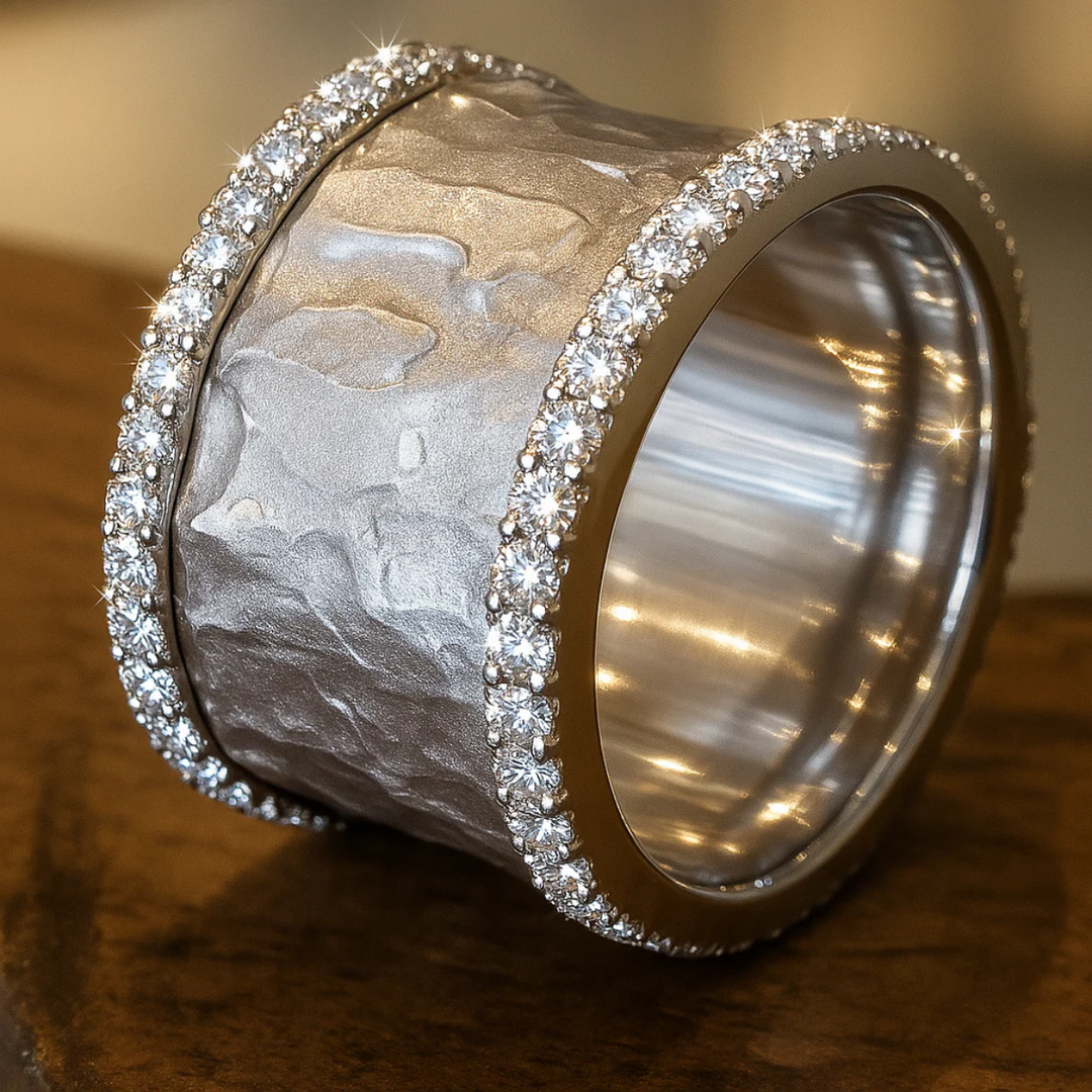 Hadley | Vintage Silvered Zirconia Ring