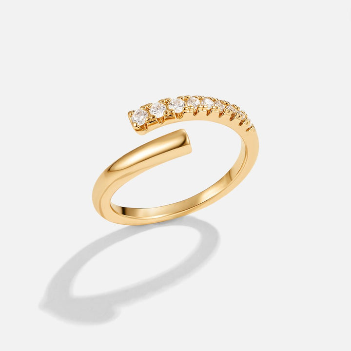 Regina | Arya Gold & Crystal Wrap Ring
