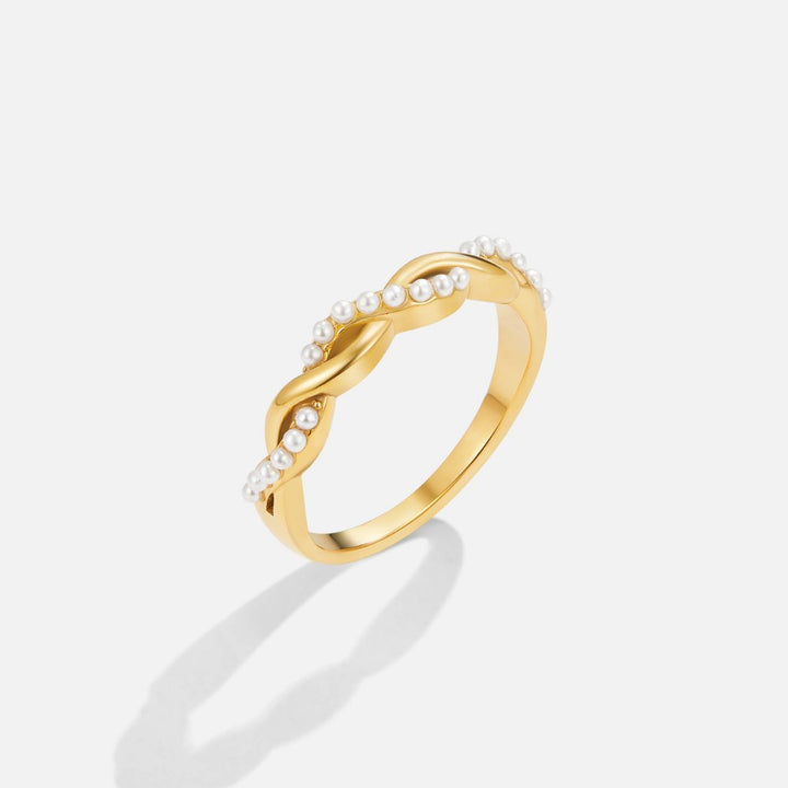 Bella | Twist Pearl Ring