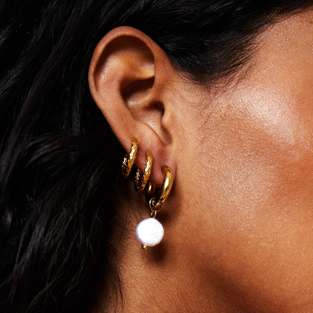 Destiny | Chunky Pearl Hoops