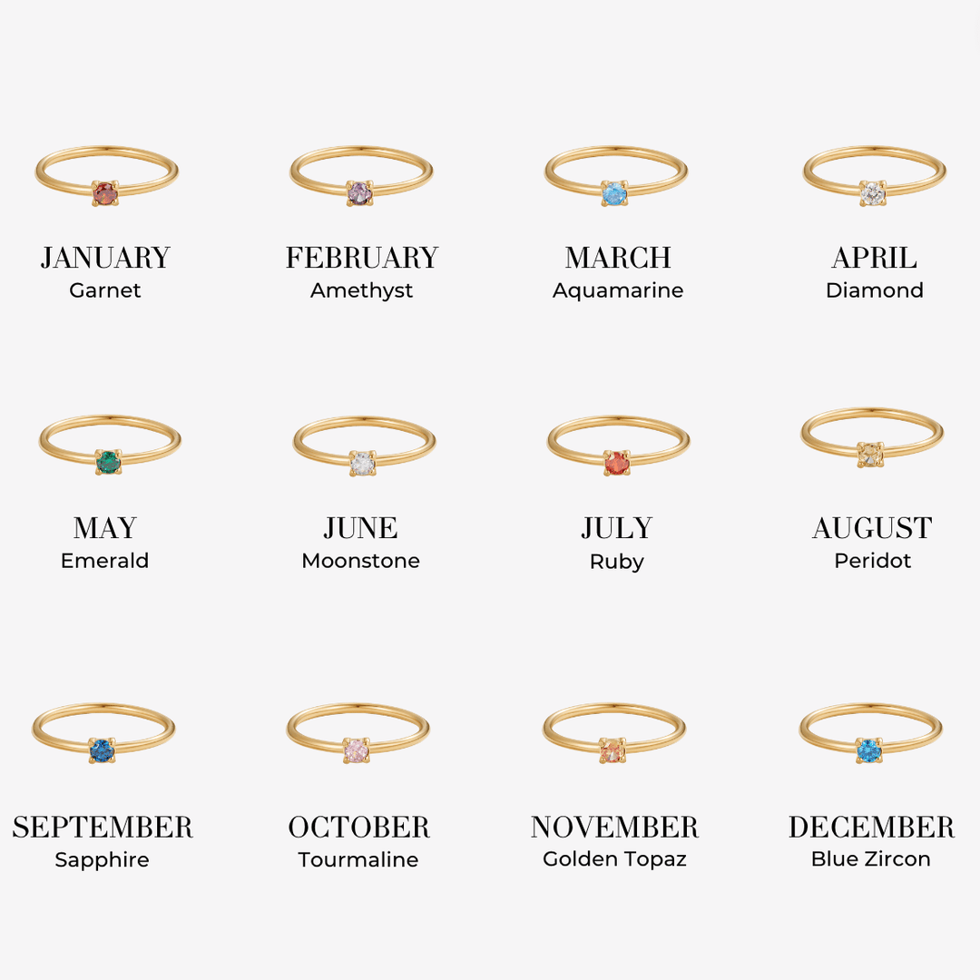 Brooke | Unique Birthstone Rings