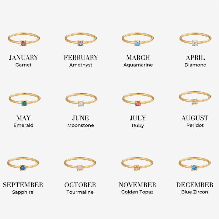 Brooke | Unique Birthstone Rings