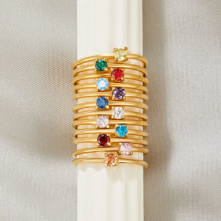 Amina | Unique Birthstone Rings