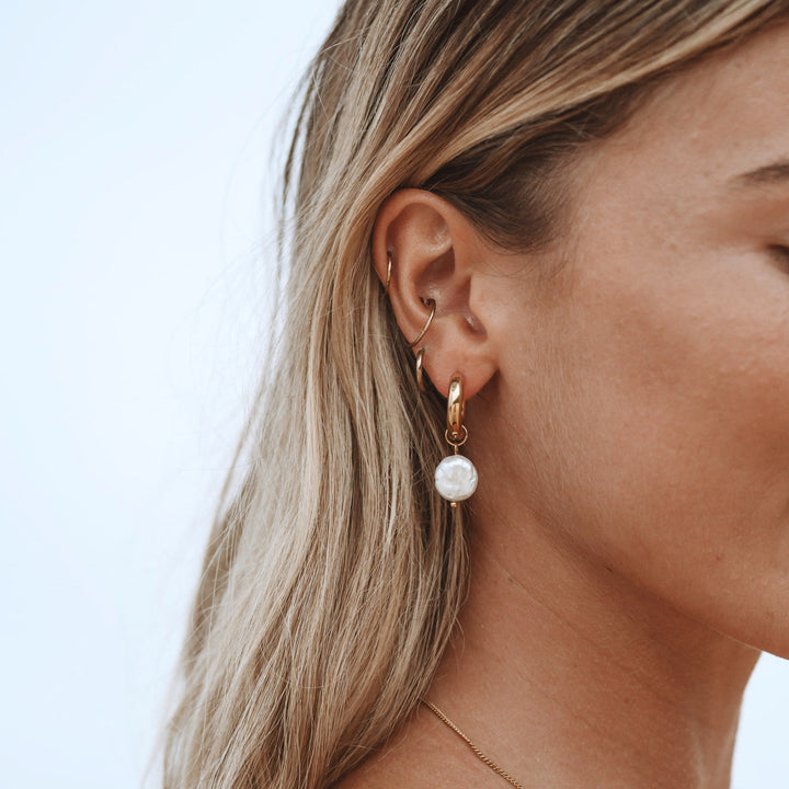 Destiny | Chunky Pearl Hoops