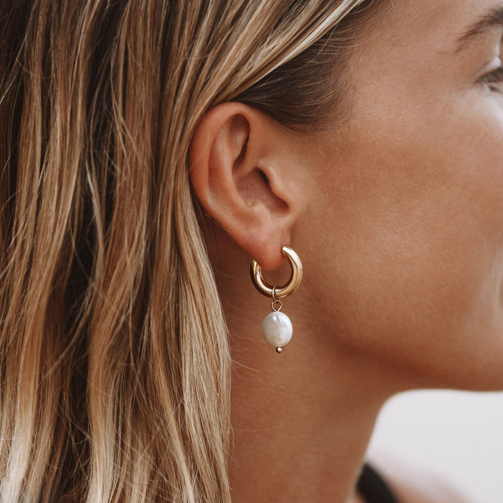 Destiny | Chunky Pearl Hoops