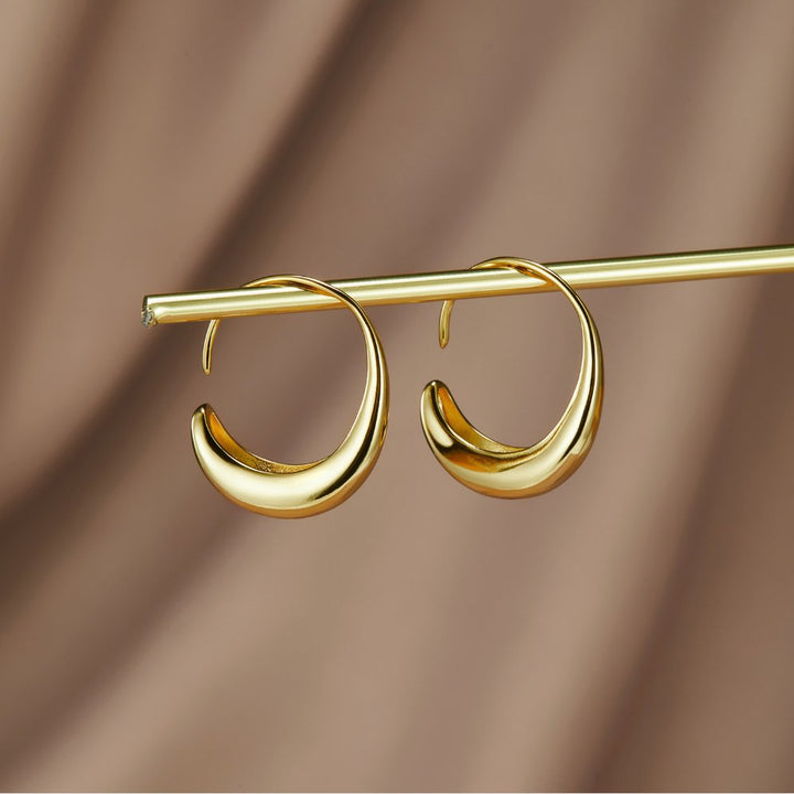 Cina | Drop Hoop Earrings