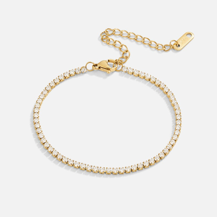 Stevie | Cordelia Gold Tennis Bracelet