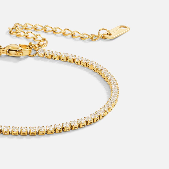 Stevie | Cordelia Gold Tennis Bracelet