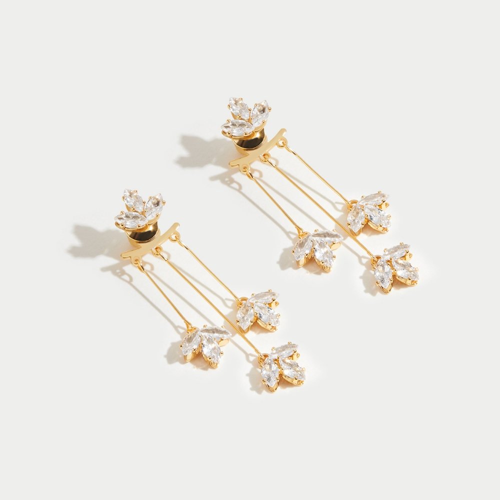 Raya | Elegant Waterfall Earrings
