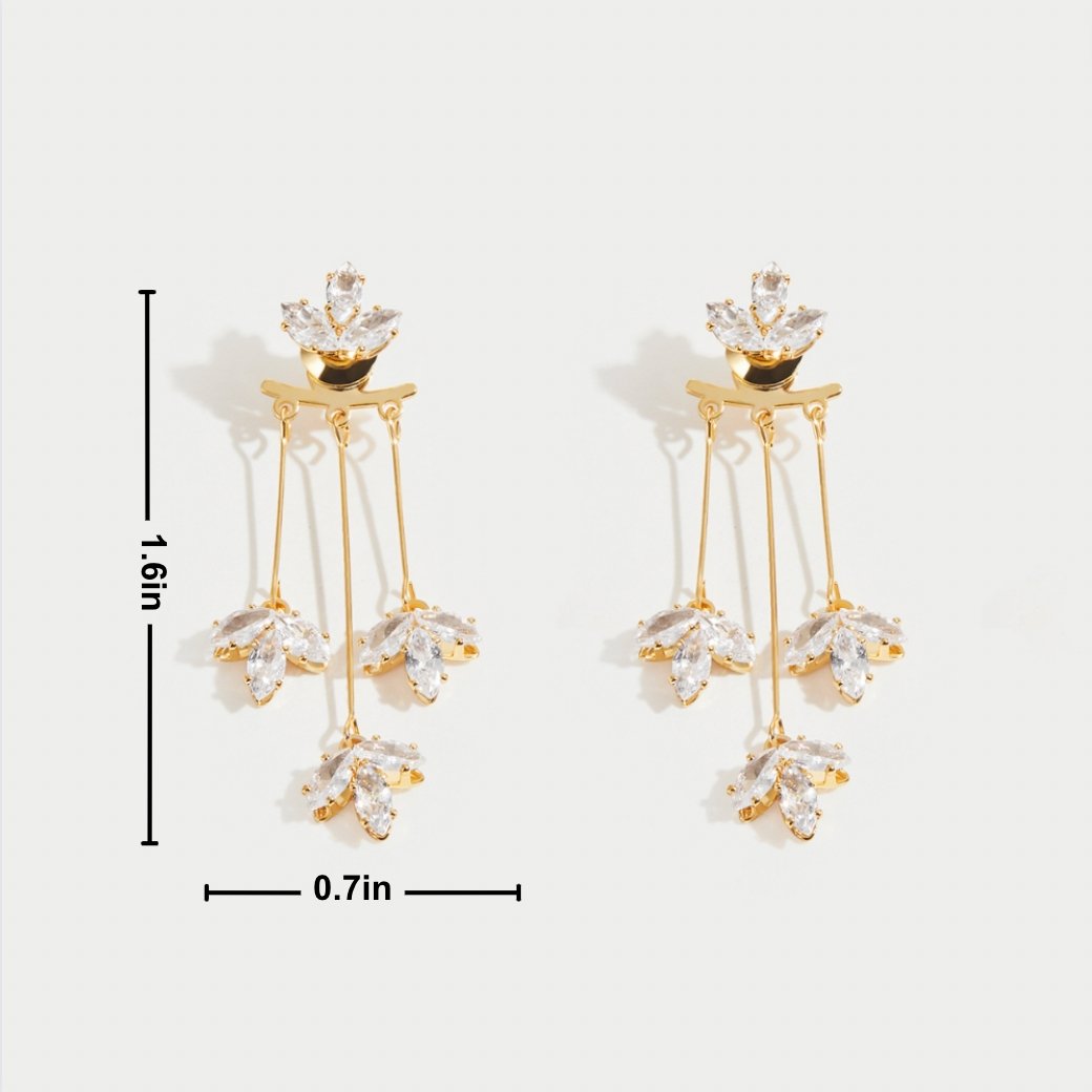 Raya | Elegant Waterfall Earrings