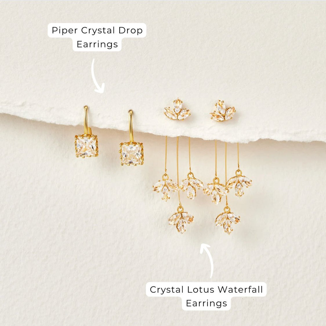 Raya | Elegant Waterfall Earrings