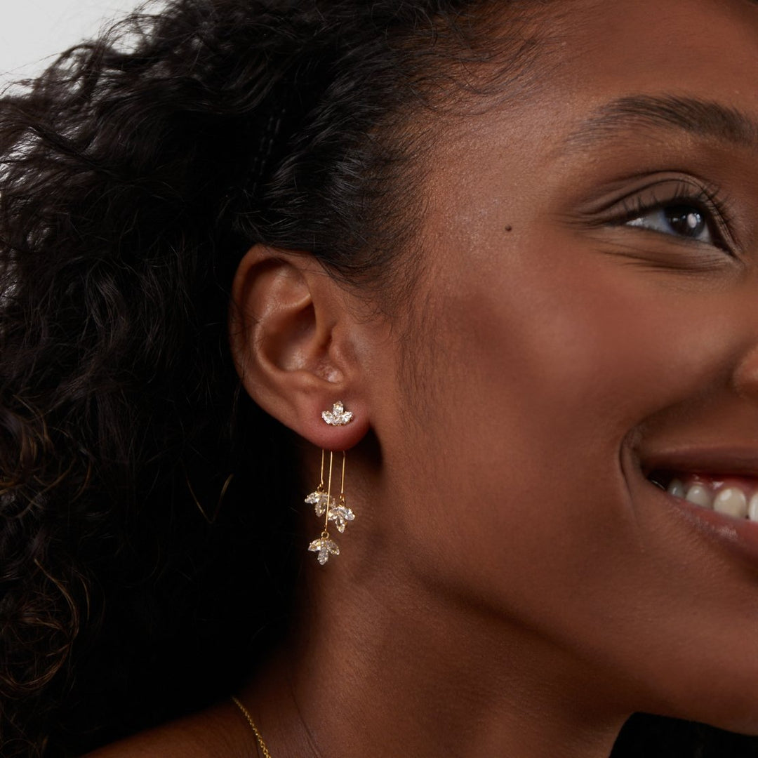 Raya | Elegant Waterfall Earrings