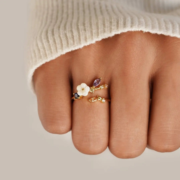 Evelynn | Joy - Gold Blossom Rings