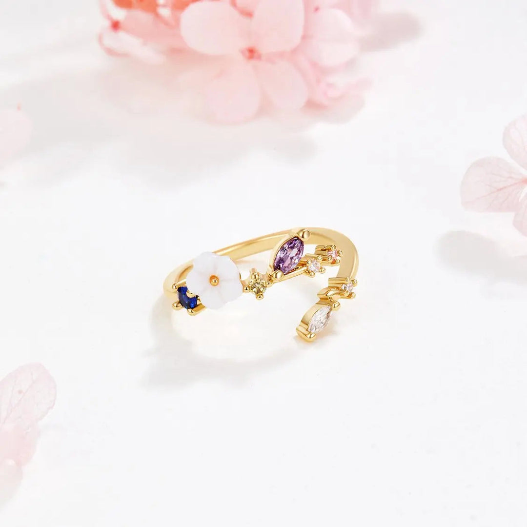 Evelynn | Joy - Gold Blossom Rings