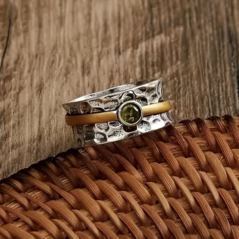 Isla | Elegant Green Zirconia Ring