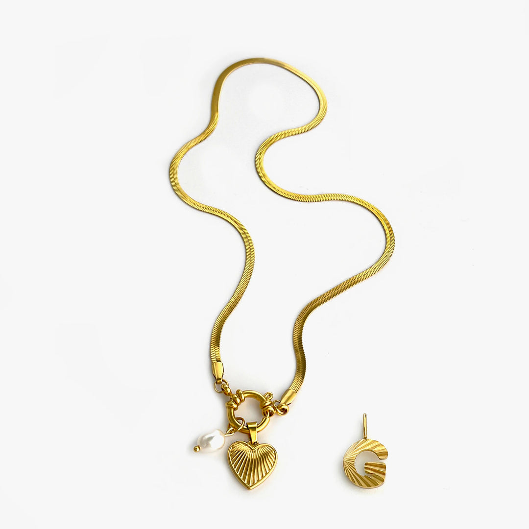 Aliana | Fashion Unusual Jewelry Freshwater Pearl Heart Pendant Necklace