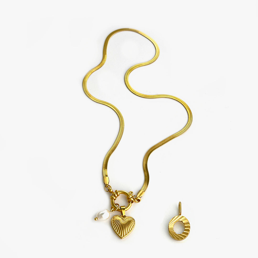 Aliana | Fashion Unusual Jewelry Freshwater Pearl Heart Pendant Necklace
