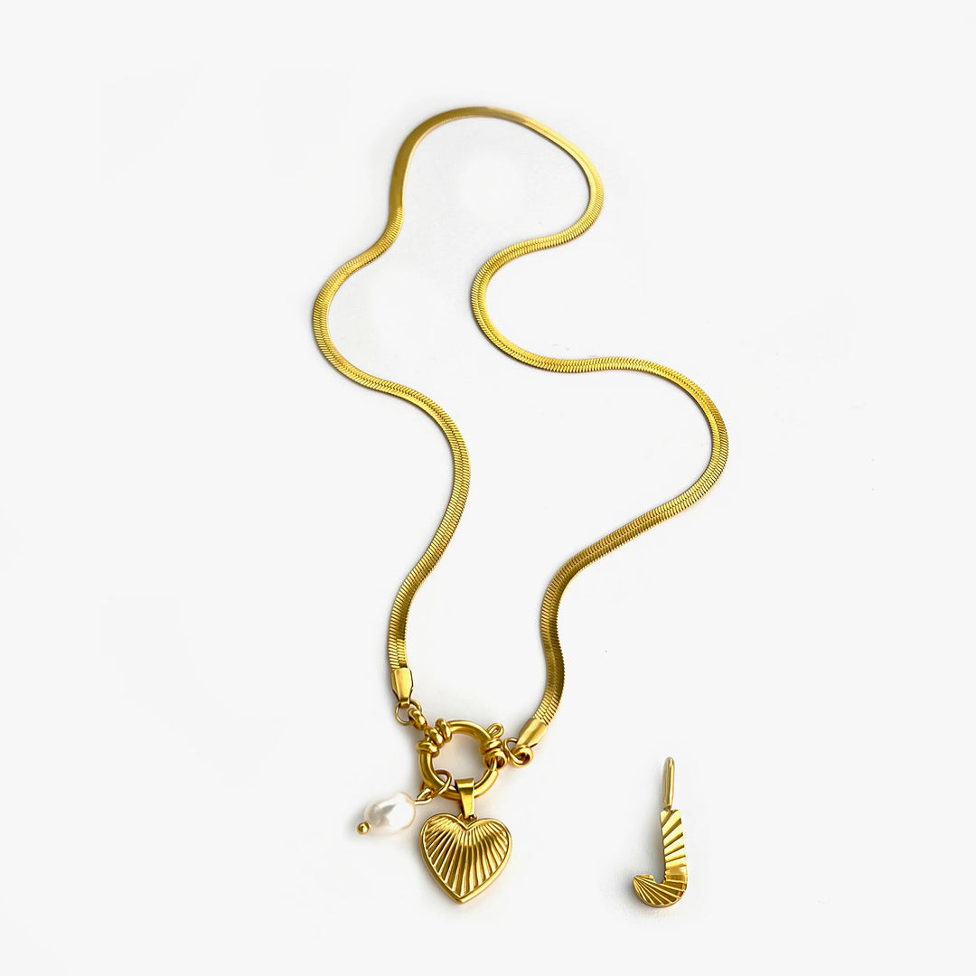 Aliana | Fashion Unusual Jewelry Freshwater Pearl Heart Pendant Necklace