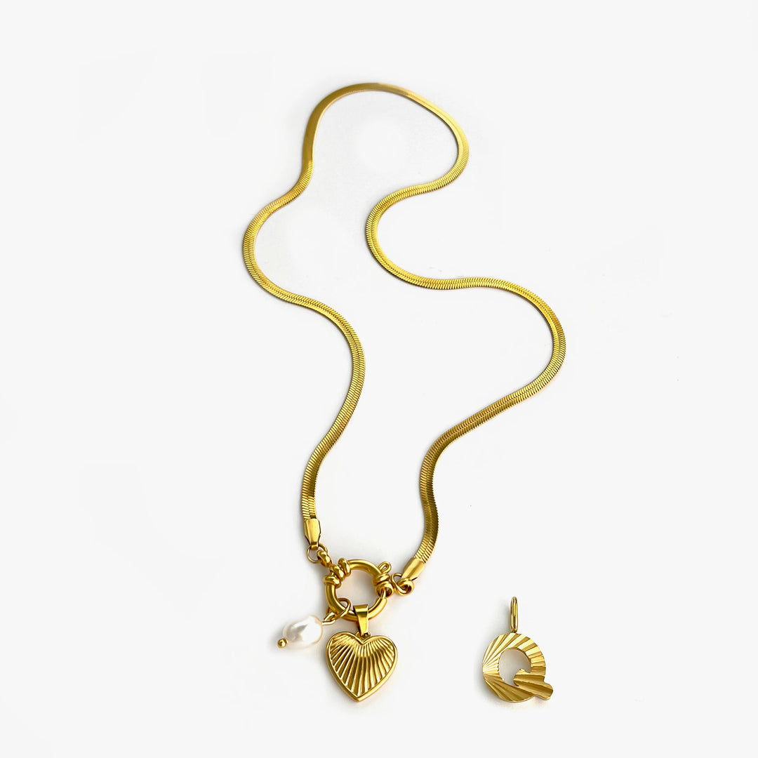 Aliana | Fashion Unusual Jewelry Freshwater Pearl Heart Pendant Necklace