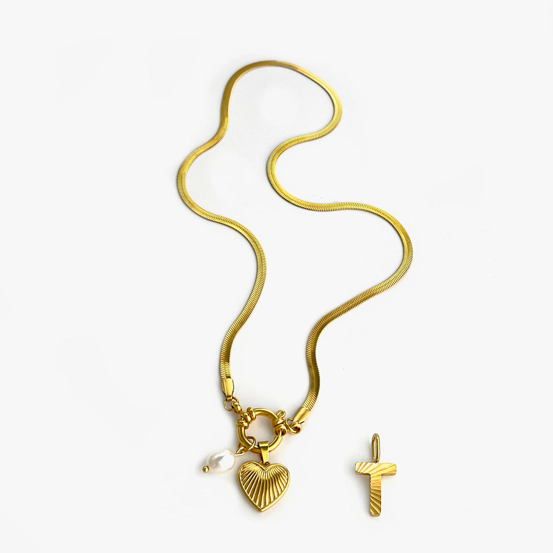 Aliana | Fashion Unusual Jewelry Freshwater Pearl Heart Pendant Necklace