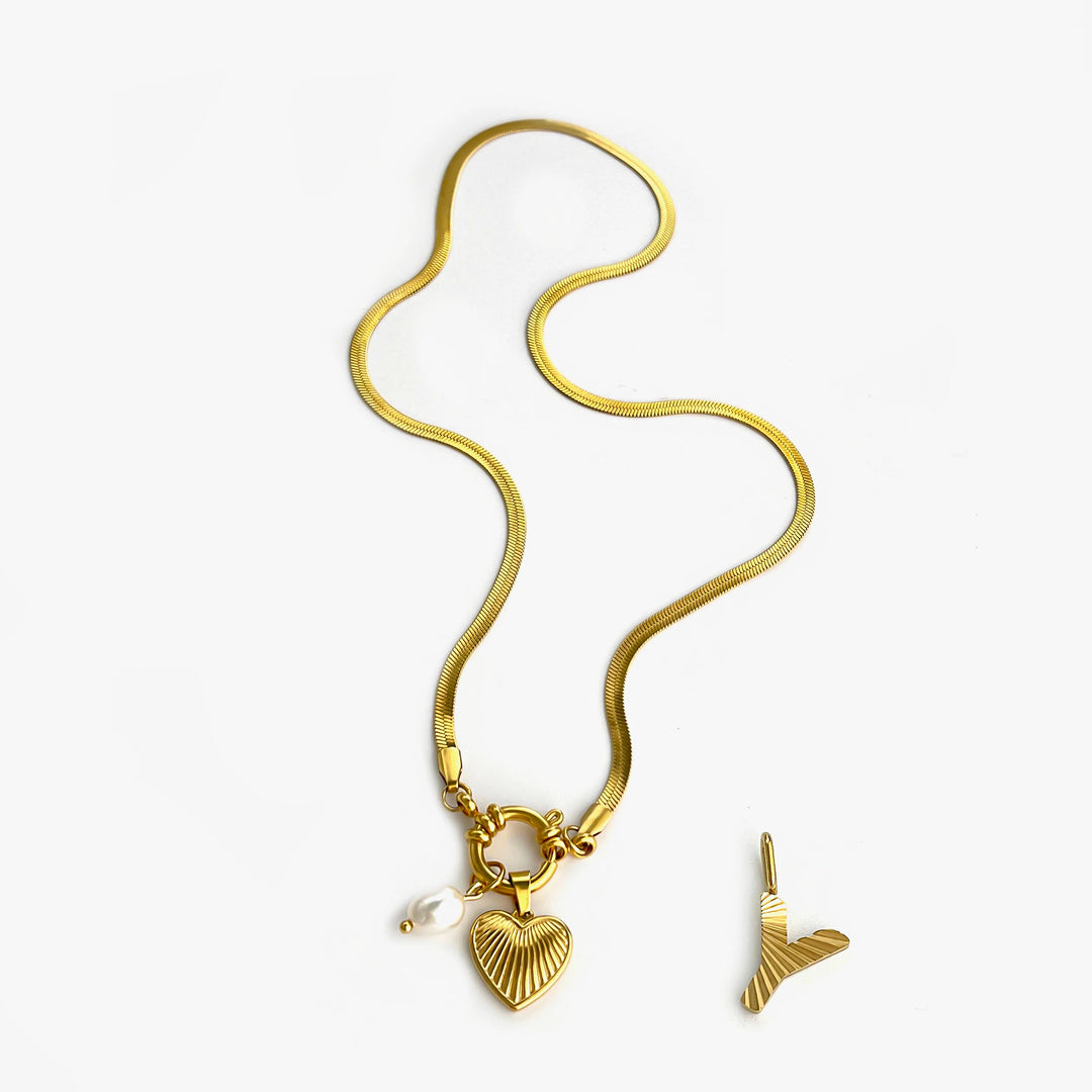 Aliana | Fashion Unusual Jewelry Freshwater Pearl Heart Pendant Necklace
