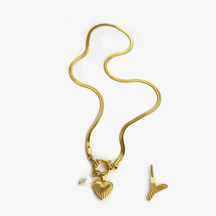 Aliana | Fashion Unusual Jewelry Freshwater Pearl Heart Pendant Necklace