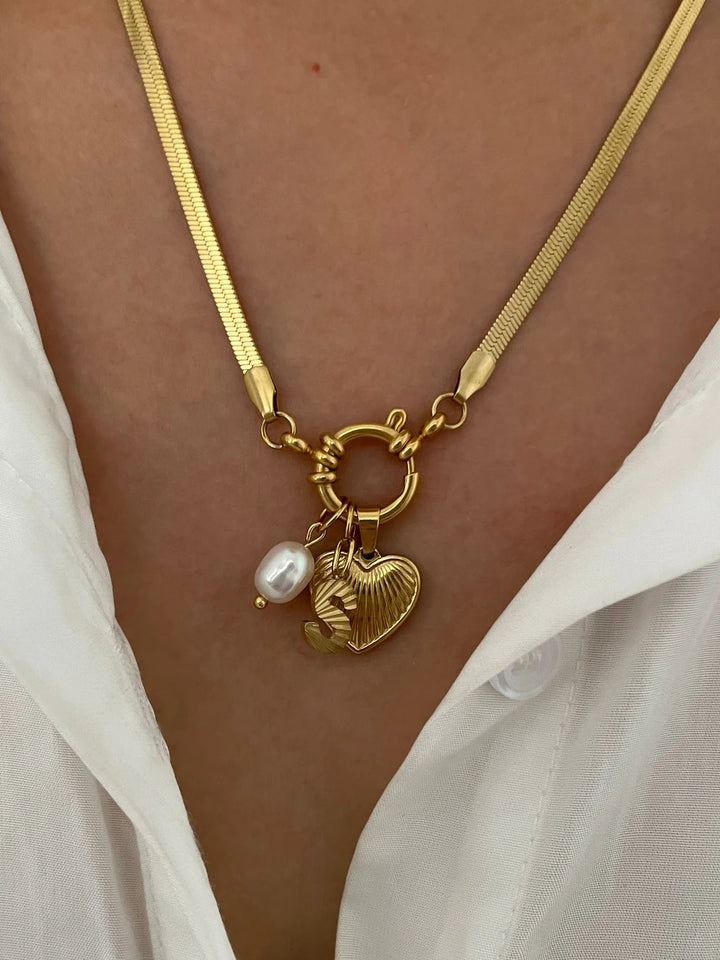 Aliana | Fashion Unusual Jewelry Freshwater Pearl Heart Pendant Necklace