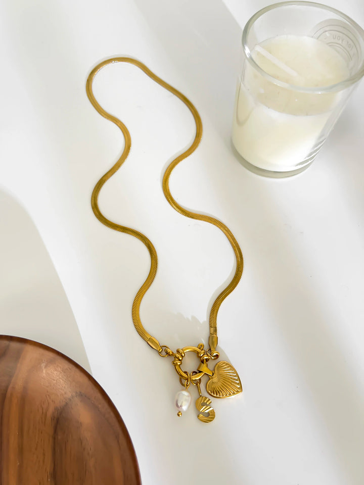 Aliana | Fashion Unusual Jewelry Freshwater Pearl Heart Pendant Necklace